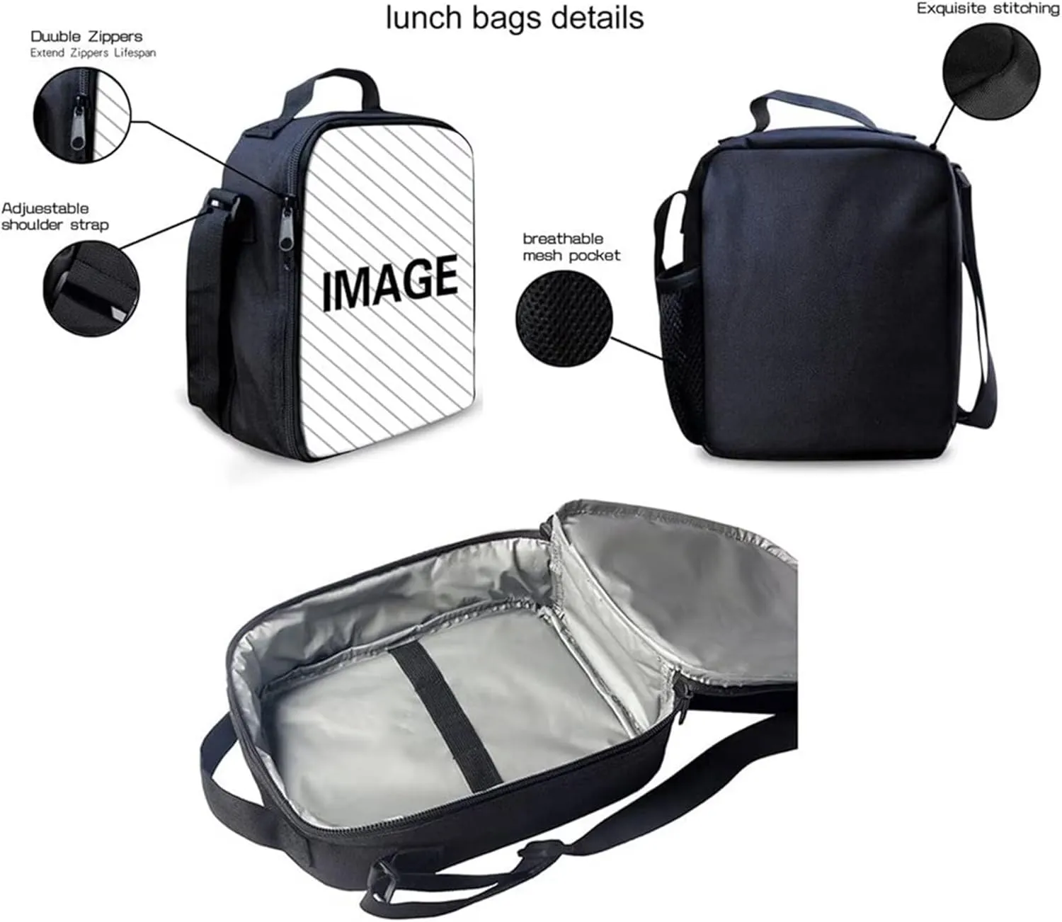 Black African Backpack for Girls with Lunch Box Afro Black Kids Bookbag Primary Elementary School Bag and Lunchbox Pencil Case Preppy Magic American Book Bag