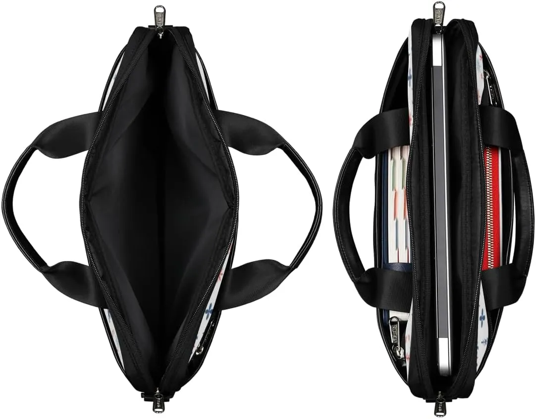 Black And White Butterfly Laptop Bag for Men Women 13-15 Inch Case Bags Sleeve Shoulder with Anti Slip Removable