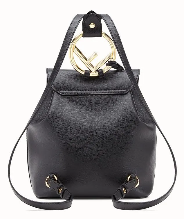Black Leather Backpack