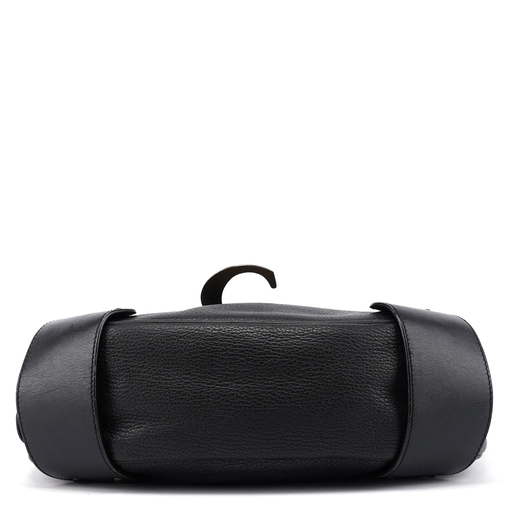 Black Leather C Shoulder Bag