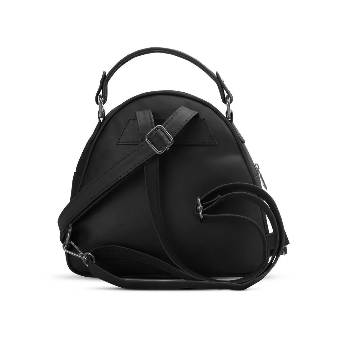 Black Mini Voyage Backpack Leafscape