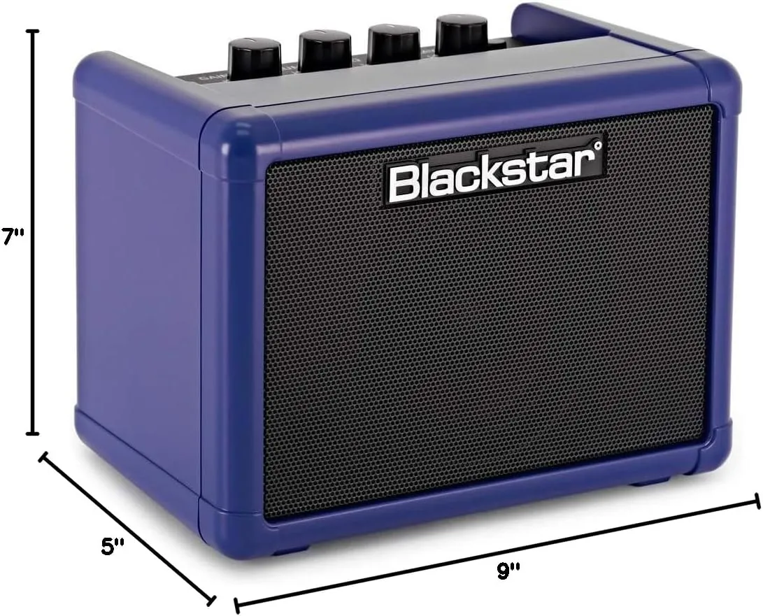 Blackstar Fly 3 - 3-Watt 1x3 inch Guitar Combo Mini Amp w/ 2 Channels, Tape Delay, and Patented ISF - Royal Blue