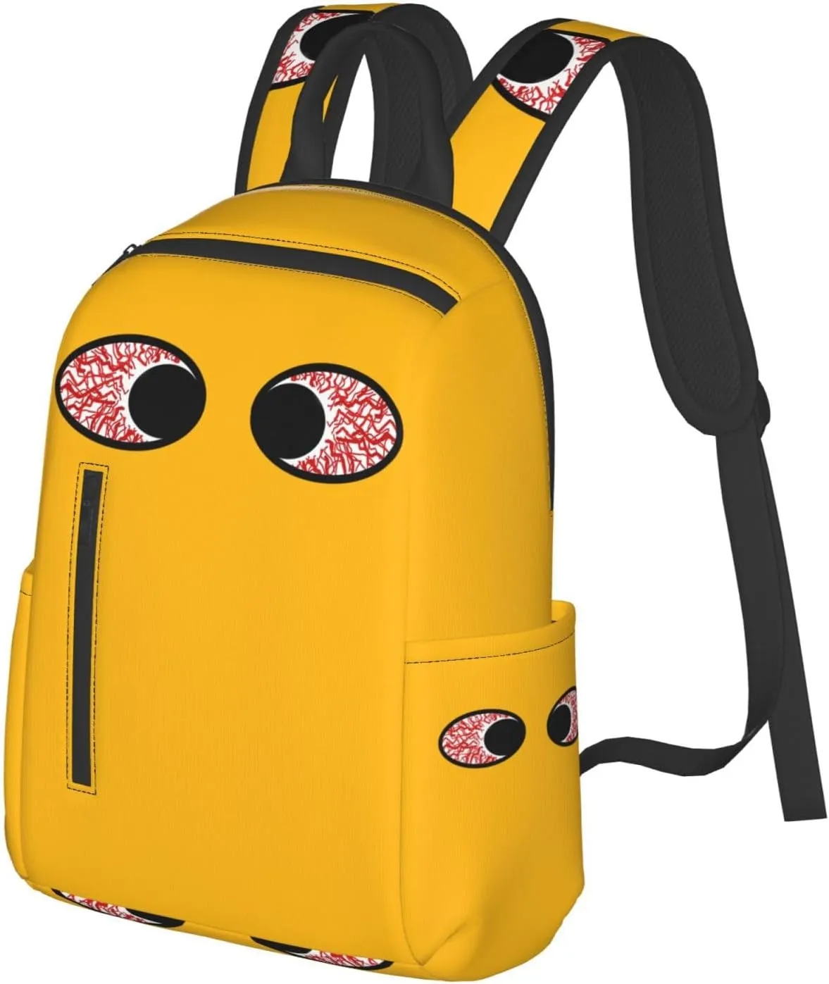 Bloodshot Eyeball Eyes To Eyes Casual Backpacks Large Capacity Laptop Backpack Sports Rucksack Travel Daypack Adjustable Shoulder Strap Work Bag for Outdoor Camping