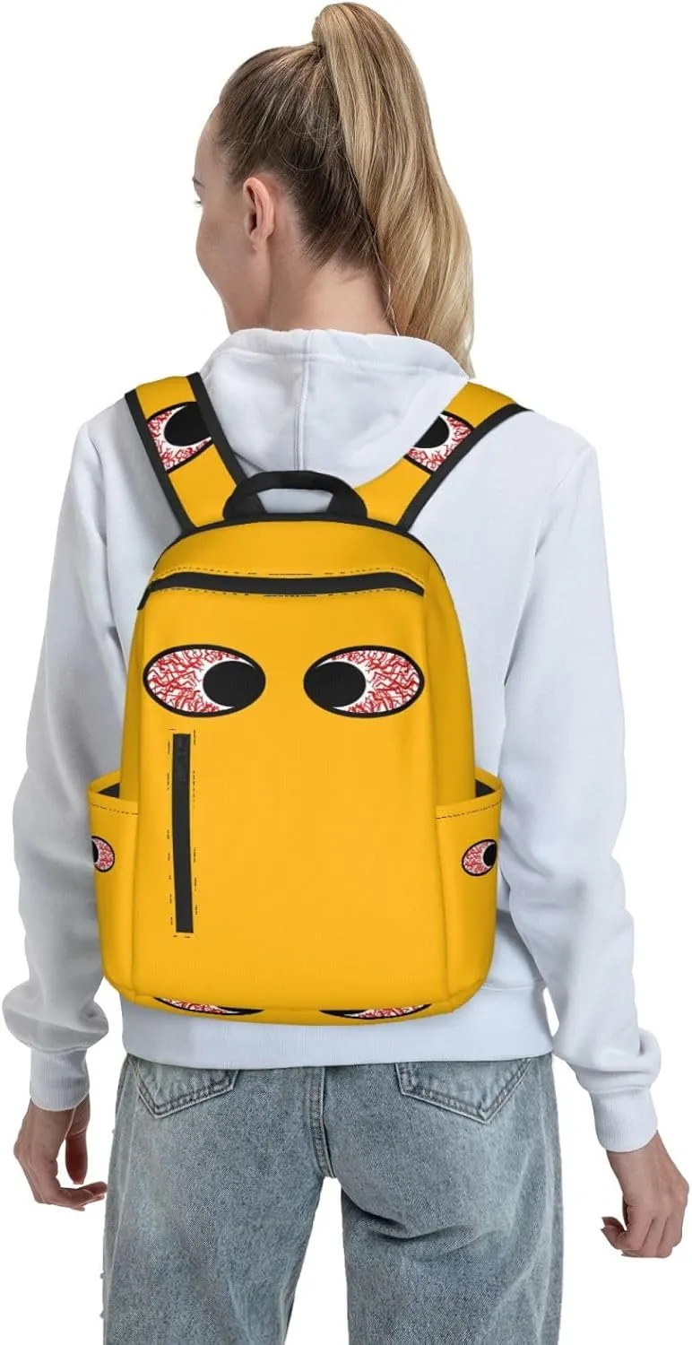 Bloodshot Eyeball Eyes To Eyes Casual Backpacks Large Capacity Laptop Backpack Sports Rucksack Travel Daypack Adjustable Shoulder Strap Work Bag for Outdoor Camping