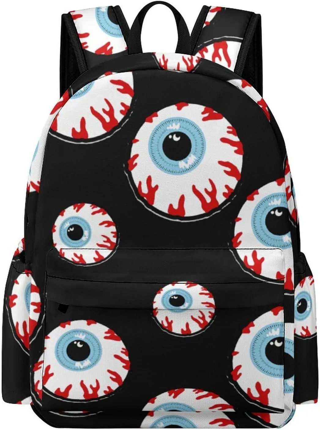 Bloodshot Eyeball Lightweight Travel Laptop Backpack Camping Daypack with Side Pockets for Shopping Work University