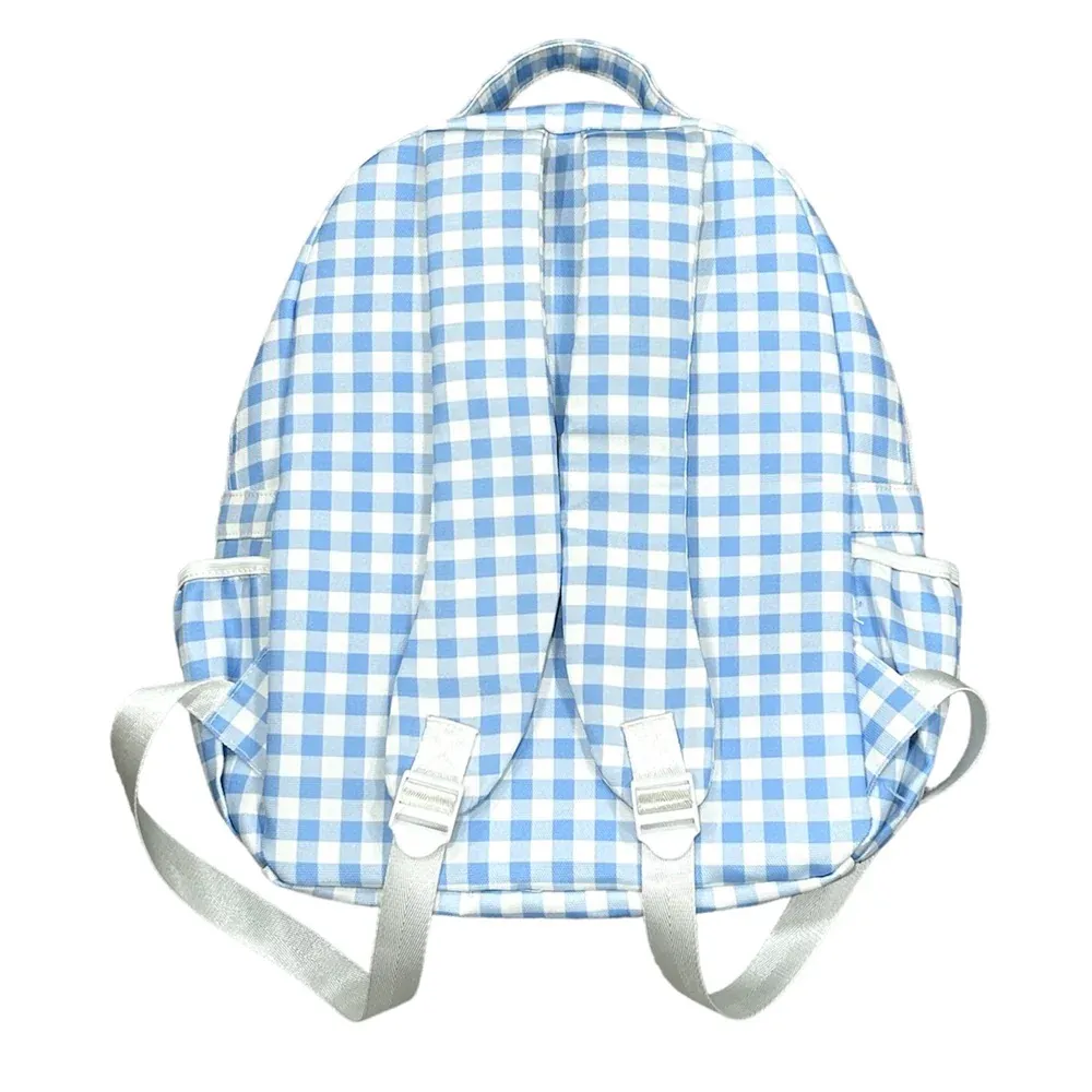Blue Gingham Backpack