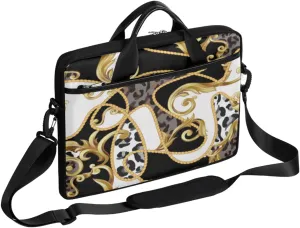Boho Palace Motifs Laptop Computer Bag Waterproof Shoulder Messenger Bag 13-15 inch Durable Laptop Tote Bag with Shoulder Strap Handle Lightweight Crossbody Briefcase