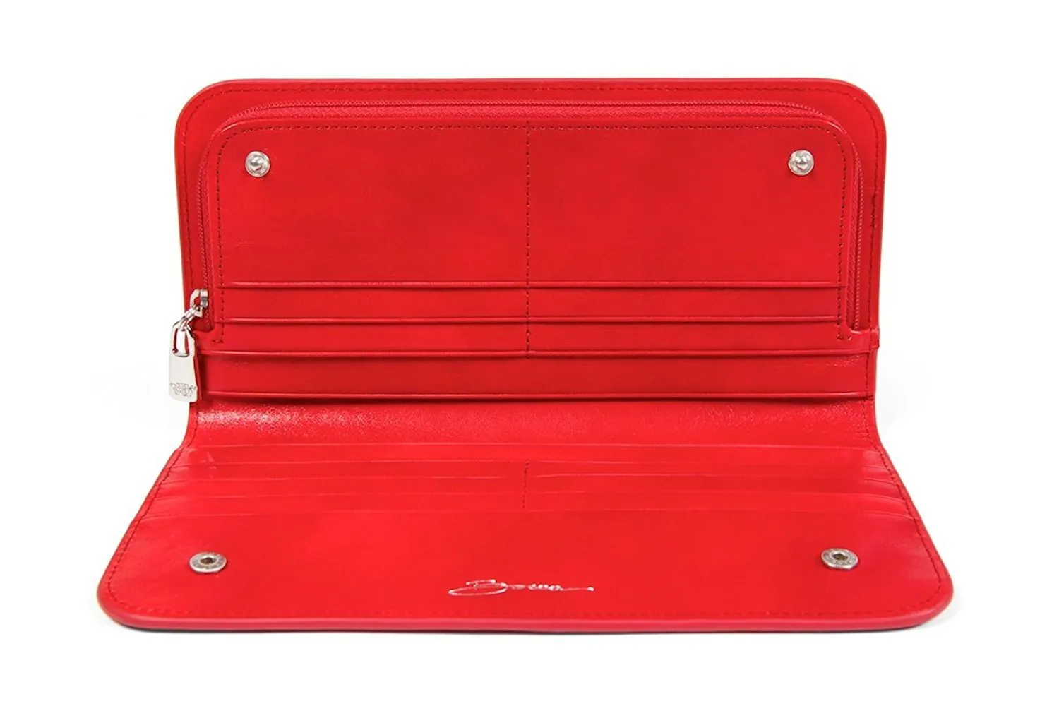 Bosca Old Leather Large Snap Clutch