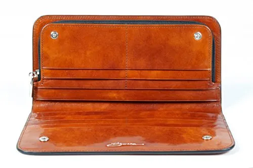 Bosca Old Leather Large Snap Clutch