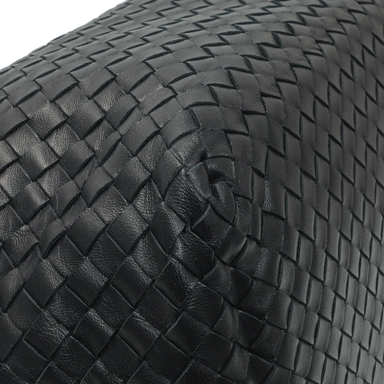 Bottega Veneta Black Nappa Intrecciato Brick Tote