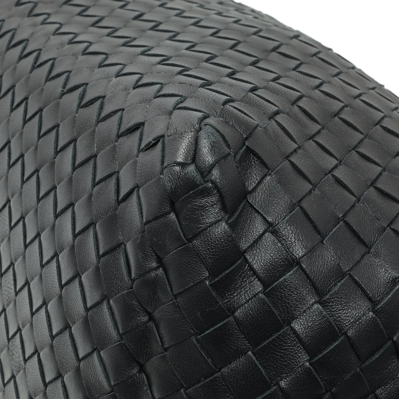 Bottega Veneta Black Nappa Intrecciato Brick Tote