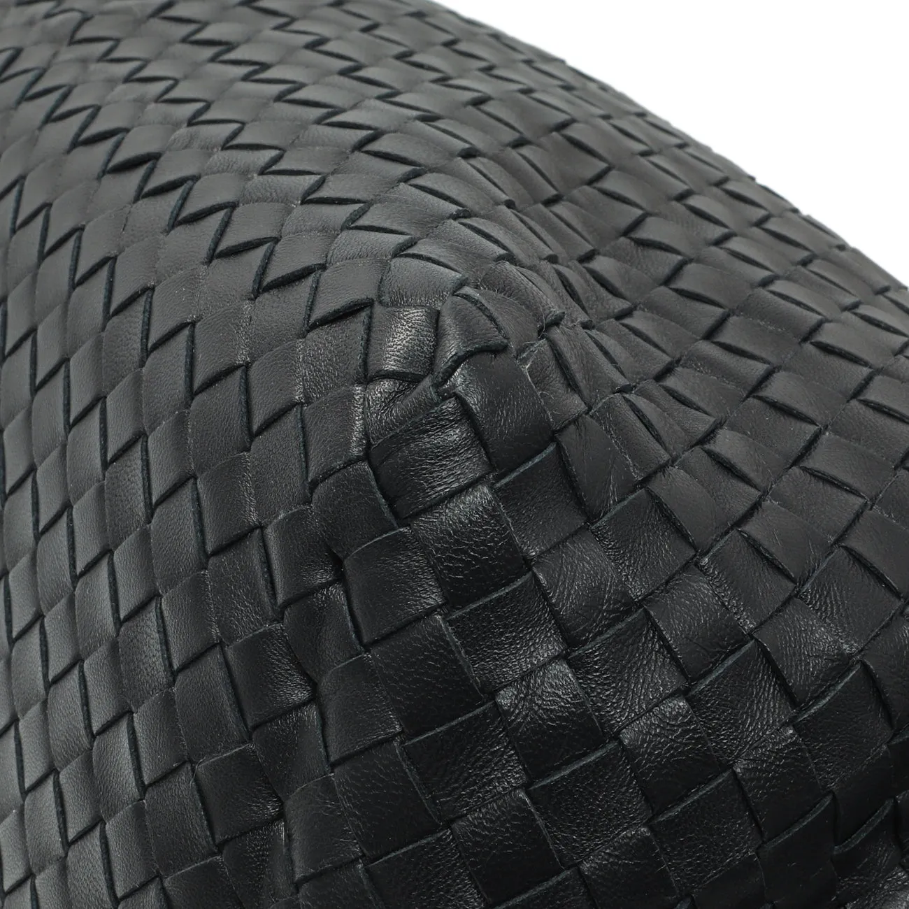 Bottega Veneta Black Nappa Intrecciato Brick Tote