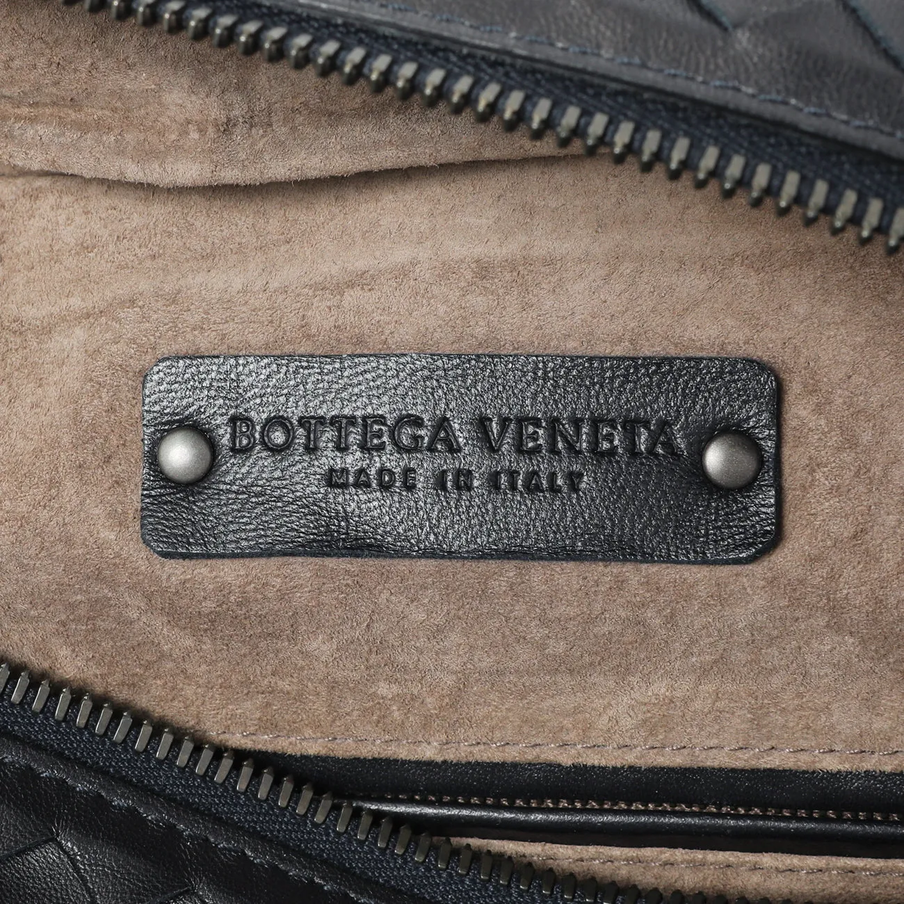 Bottega Veneta Black Nappa Intrecciato Brick Tote