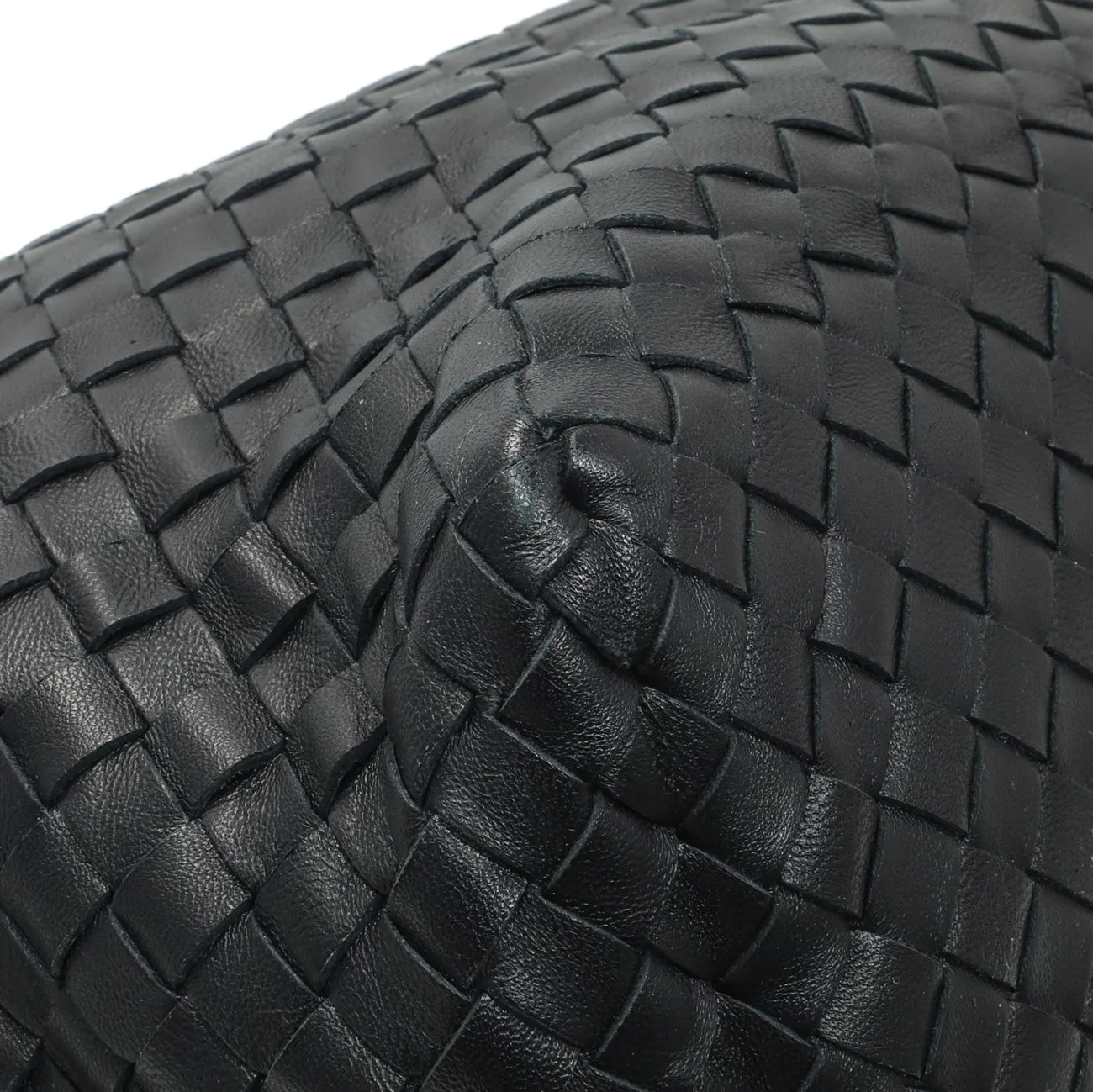 Bottega Veneta Black Nappa Intrecciato Brick Tote