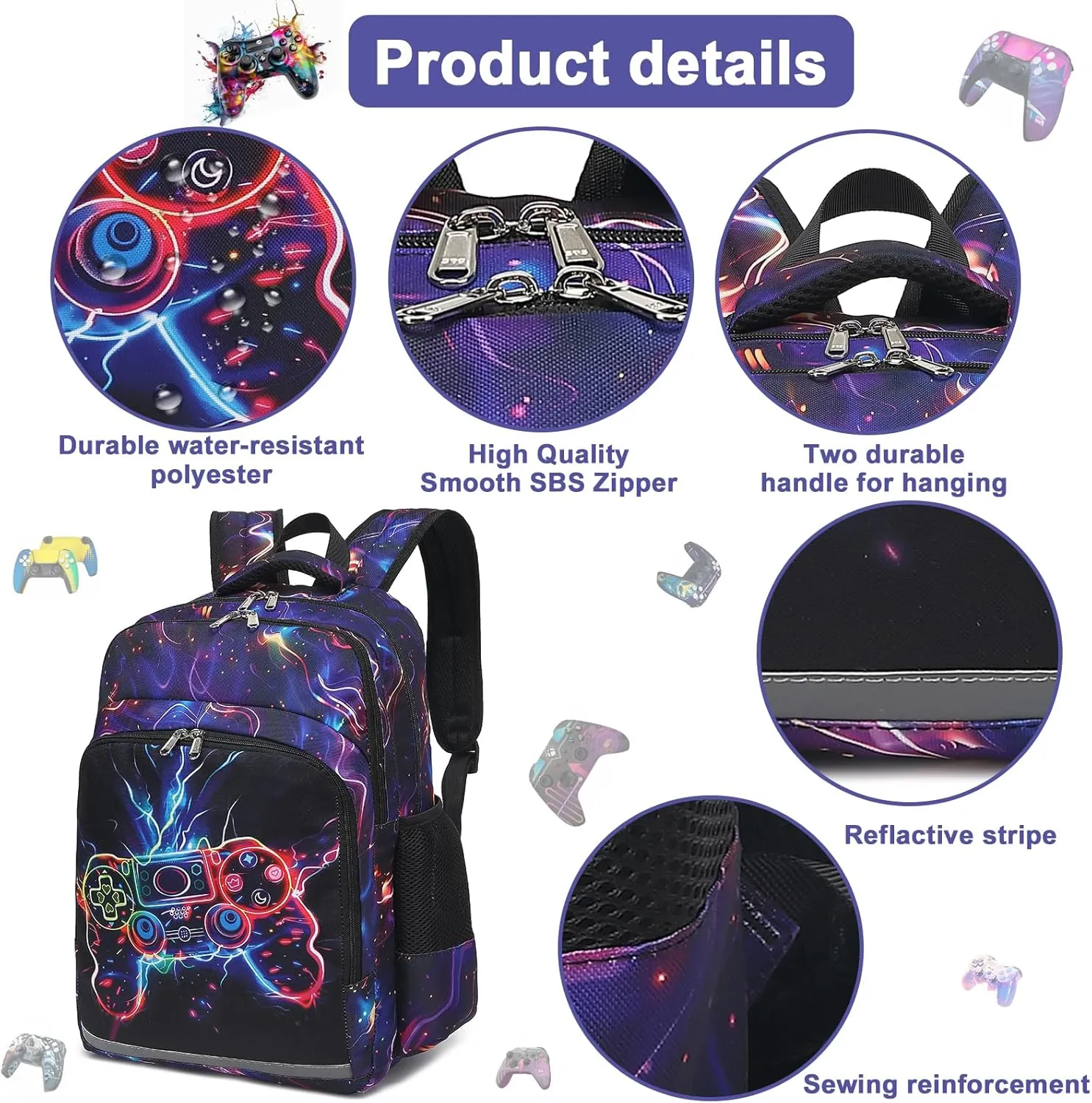 BTOOP Girls Backpack Kids Boys Elementary Bookbag Girly School Bag with Insulated Lunch Tote and Pencil Pouch