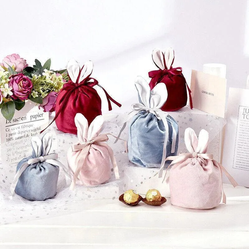 Bunny Ears Candy Bags 1PC 4Colours Flannelette L/S