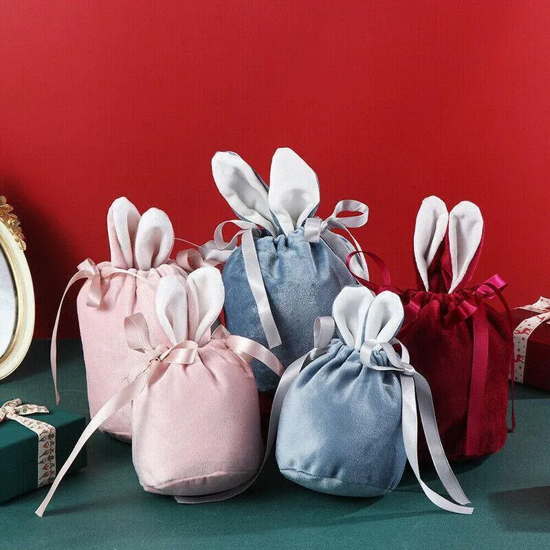 Bunny Ears Candy Bags 1PC 4Colours Flannelette L/S