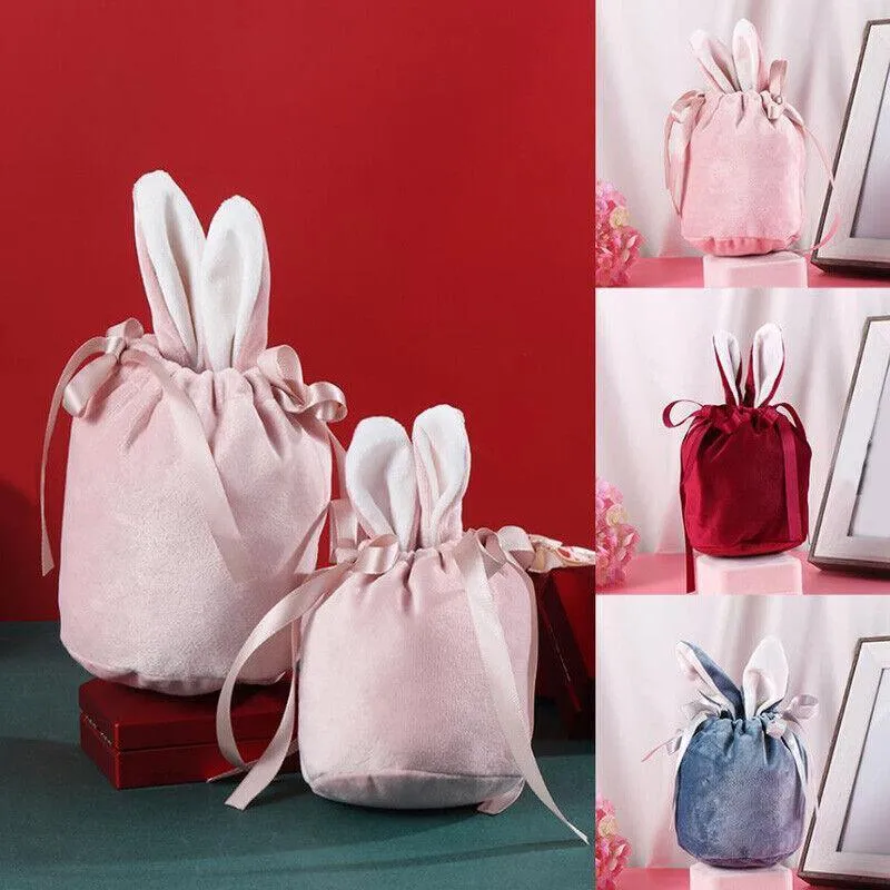 Bunny Ears Candy Bags 1PC 4Colours Flannelette L/S