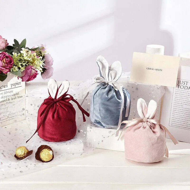 Bunny Ears Candy Bags 1PC 4Colours Flannelette L/S
