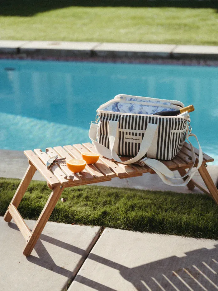 Business And Pleasure Co Premium Cooler - Laurens Navy Stripe