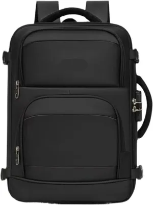 Business Backpack Men's Oxford Business Computer Bag Leisure Travel Backpack Mountaineering Bag(Black)
