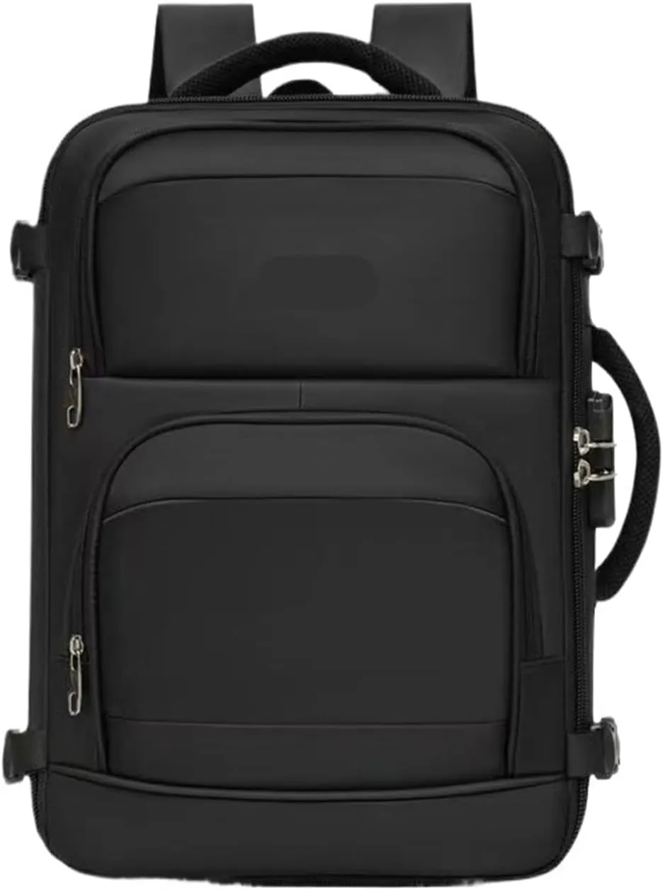 Business Backpack Men's Oxford Business Computer Bag Leisure Travel Backpack Mountaineering Bag(Black)