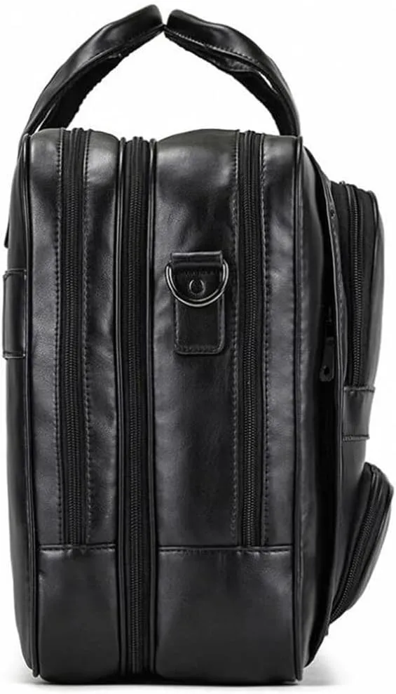 Business Leather Men's Handbag Commuter Business Trip Briefcase Computer Bag Shoulder Crossbody Bag