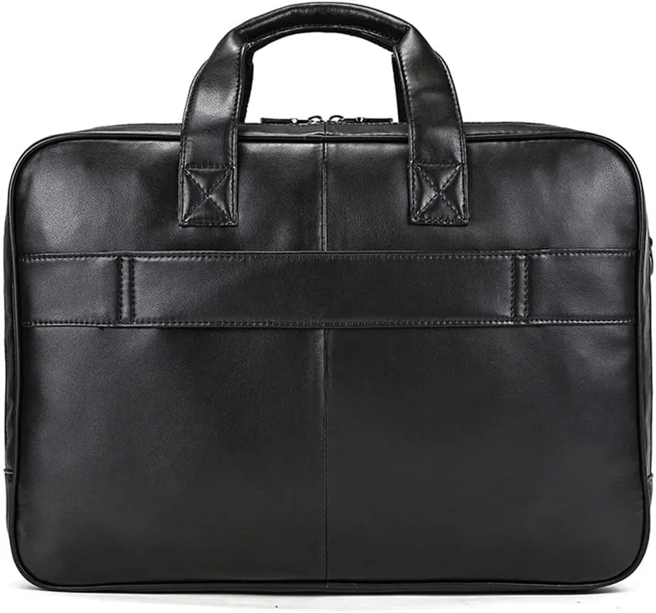 Business Leather Men's Handbag Commuter Business Trip Briefcase Computer Bag Shoulder Crossbody Bag