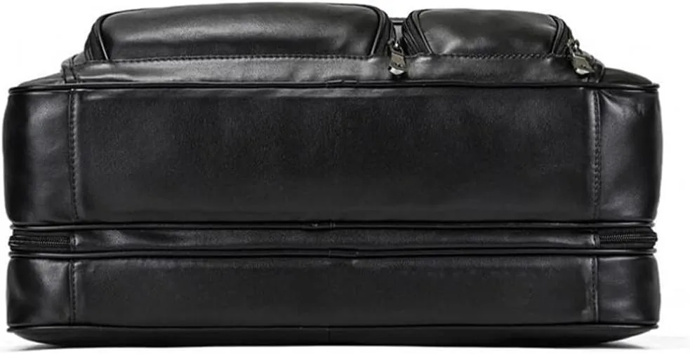 Business Leather Men's Handbag Commuter Business Trip Briefcase Computer Bag Shoulder Crossbody Bag