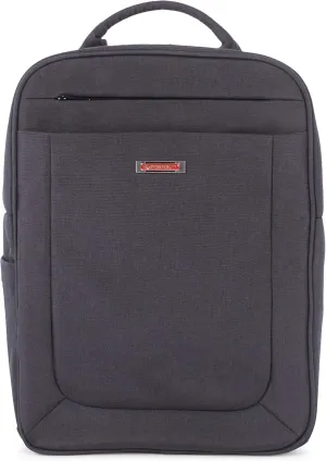 Cadence 2 Section Business Backpack, Fits Devices Up to 15.6", Polyester, 6 x 6 x 17, Charcoal