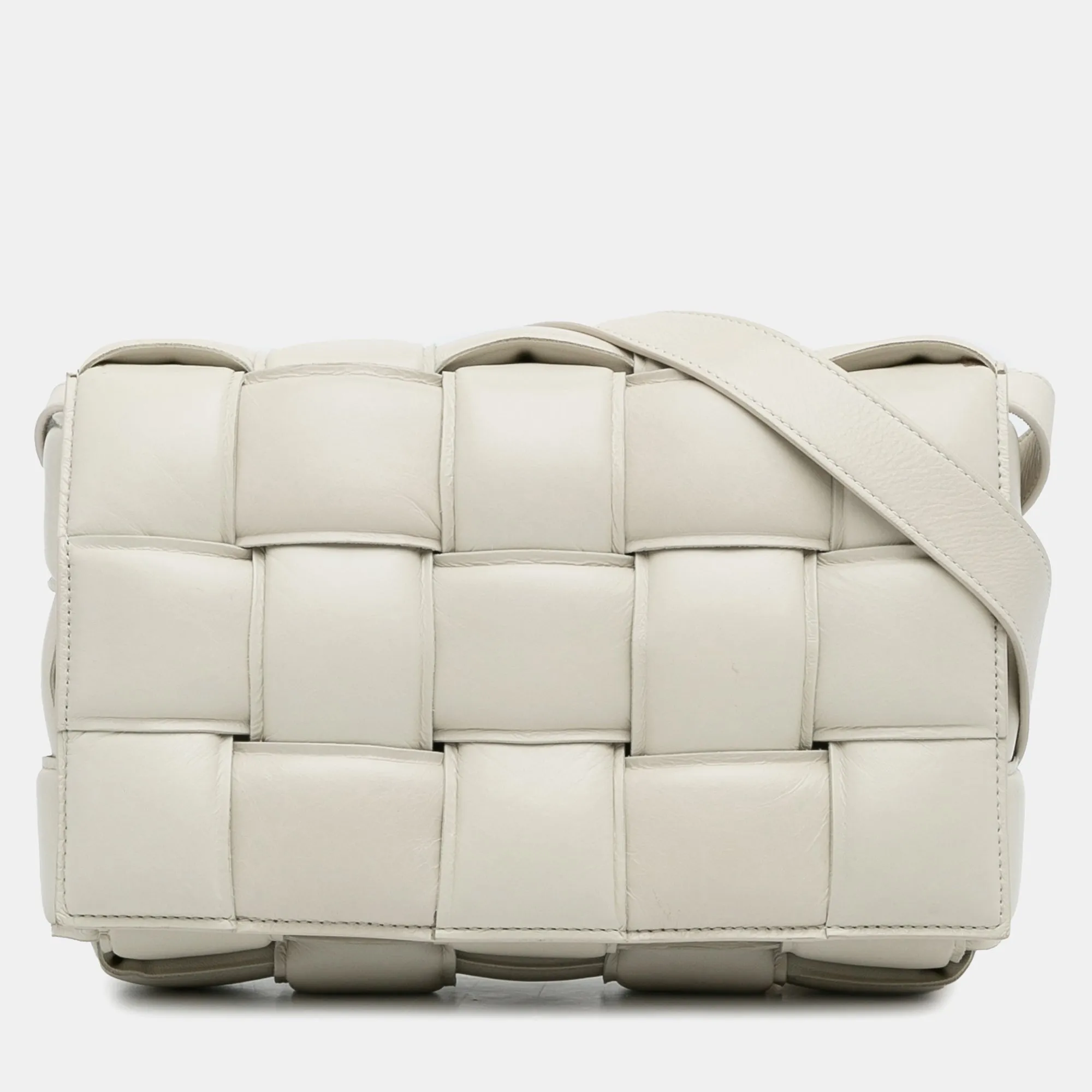 Calfskin Intrecciato Padded Cassette Crossbody
