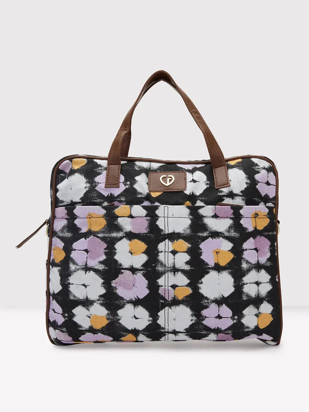 Caprese Enora Large Black Laptop Bag