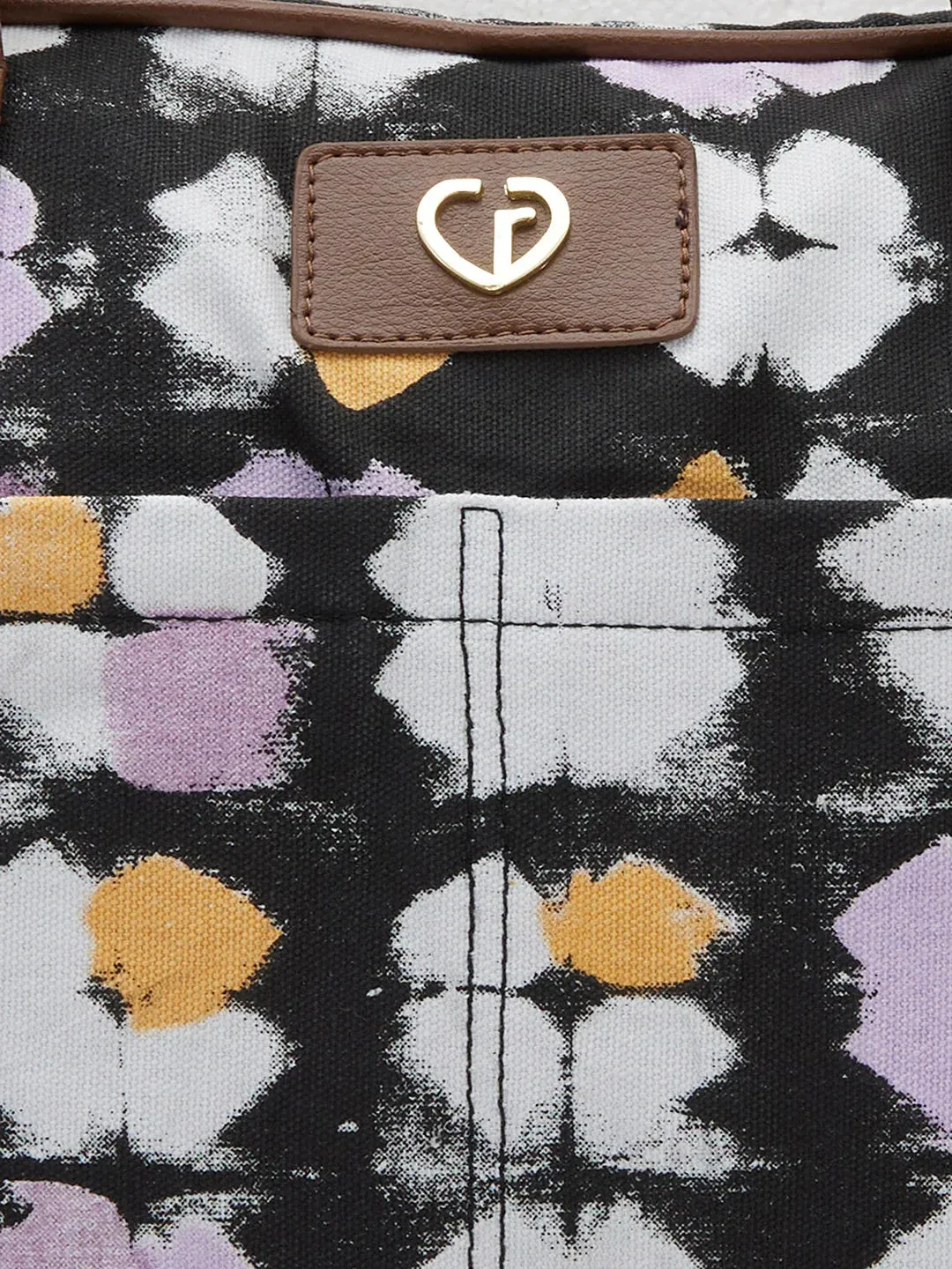 Caprese Enora Large Black Laptop Bag
