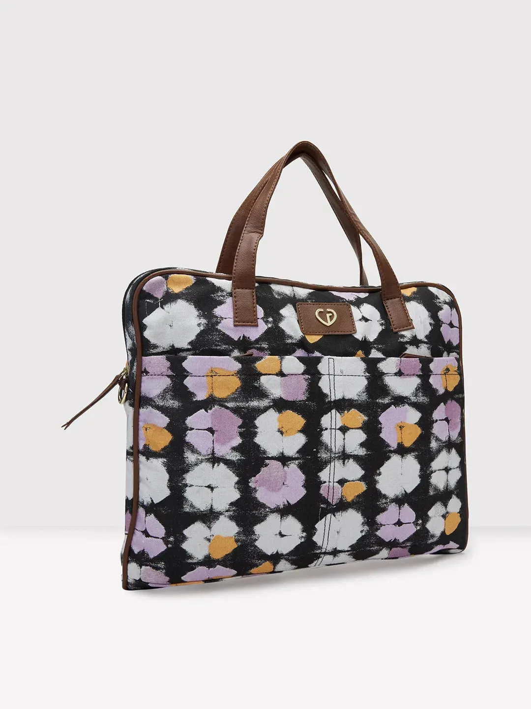 Caprese Enora Large Black Laptop Bag