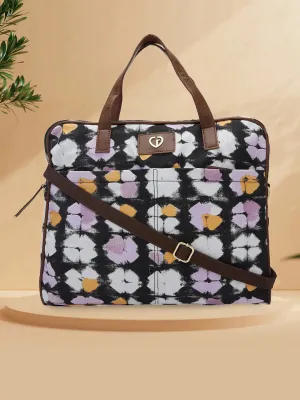 Caprese Enora Large Black Laptop Bag