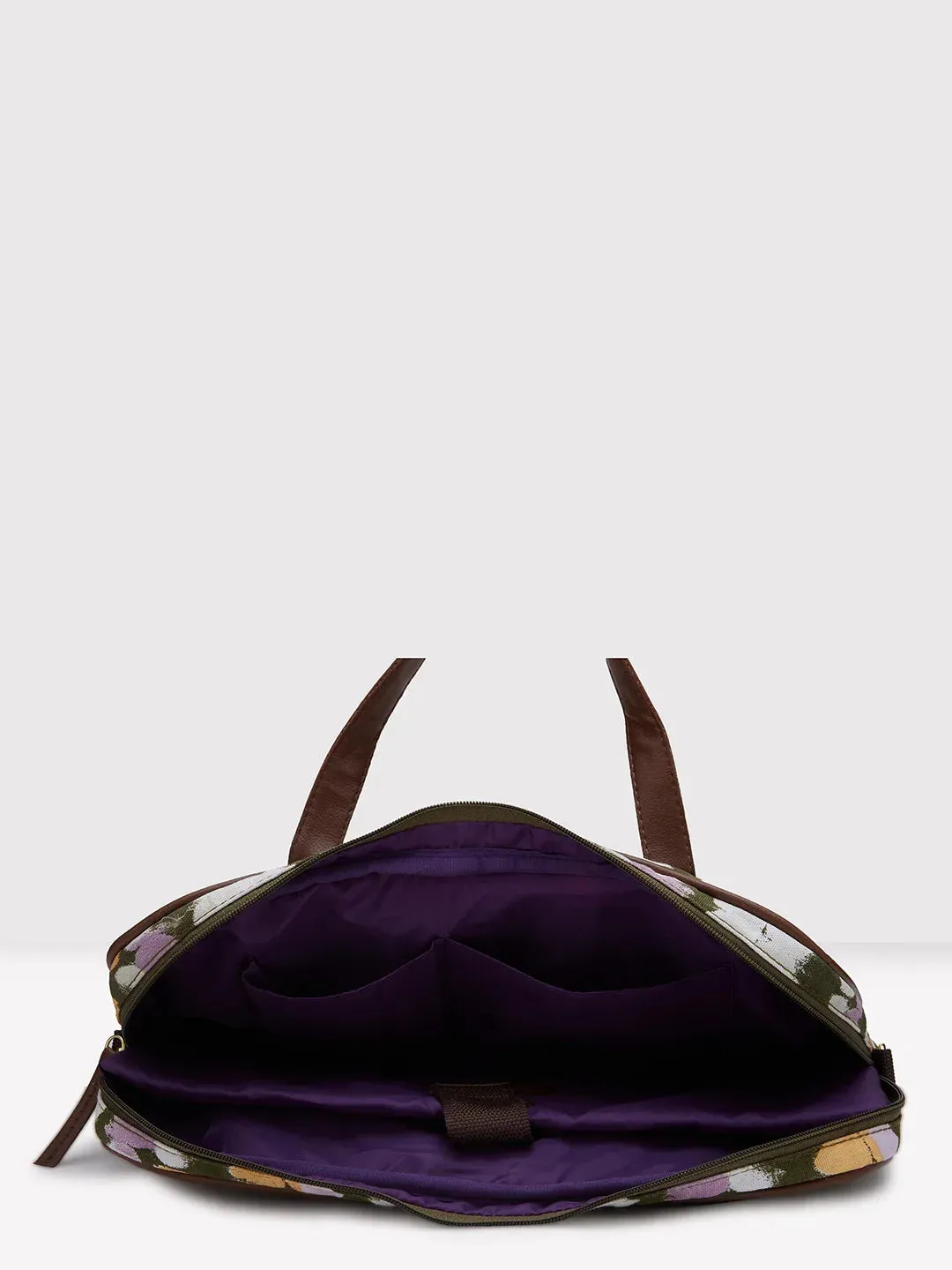 Caprese Enora Large Olive Laptop Bag