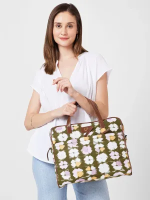 Caprese Enora Large Olive Laptop Bag