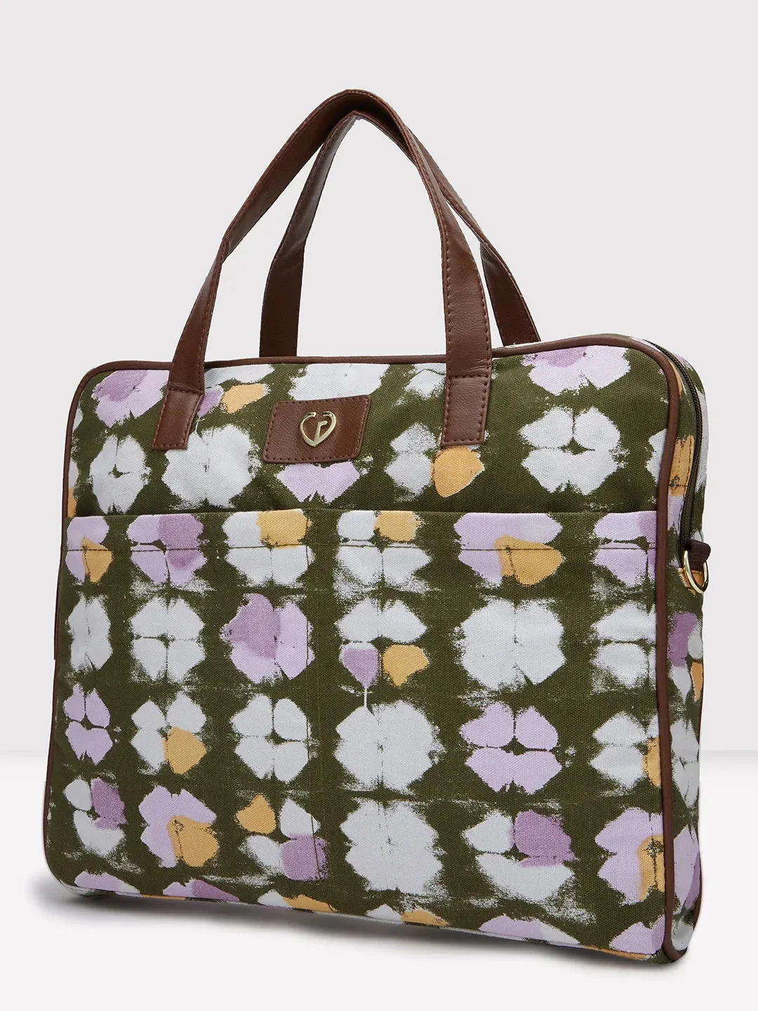Caprese Enora Large Olive Laptop Bag