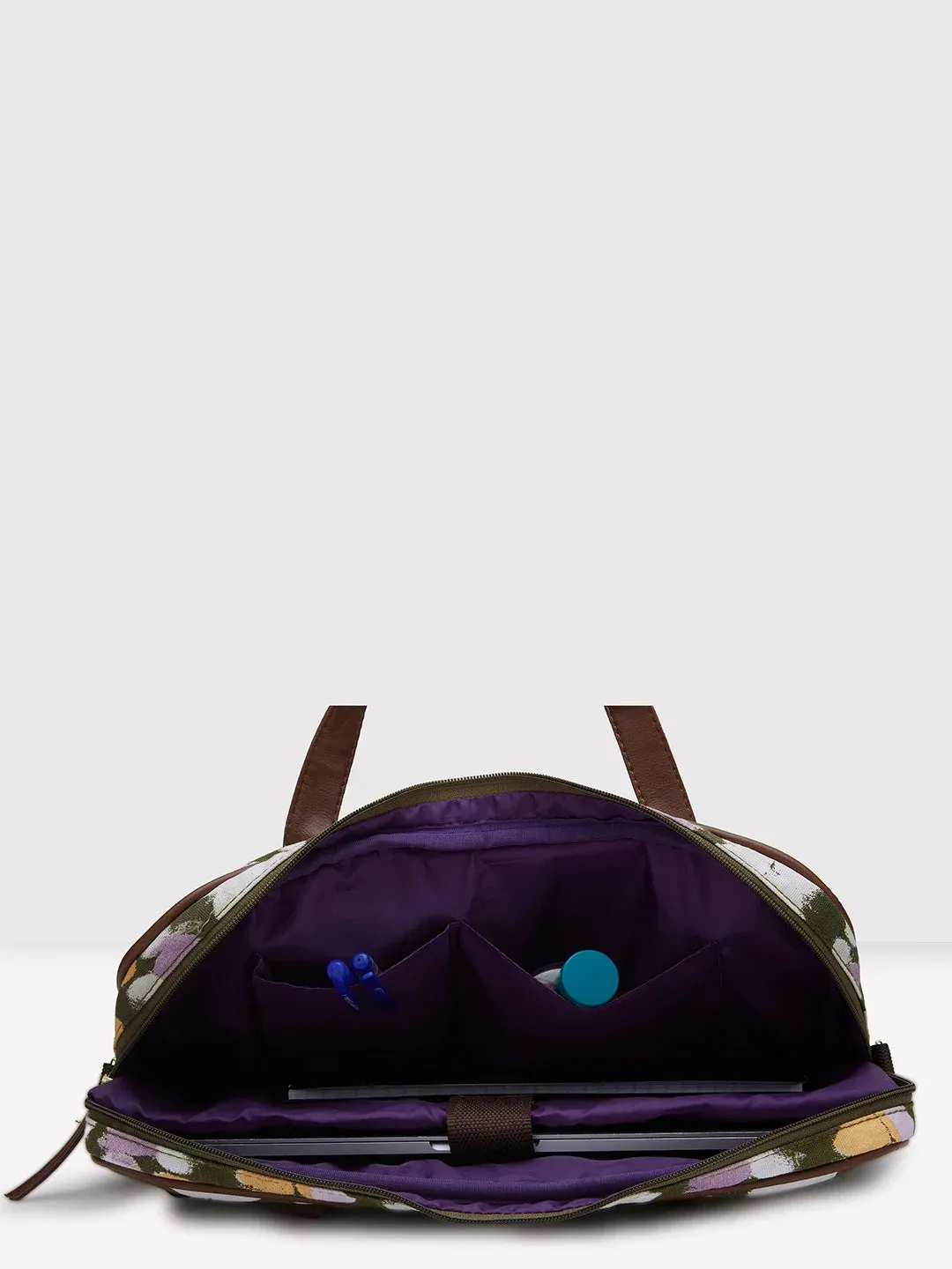 Caprese Enora Large Olive Laptop Bag