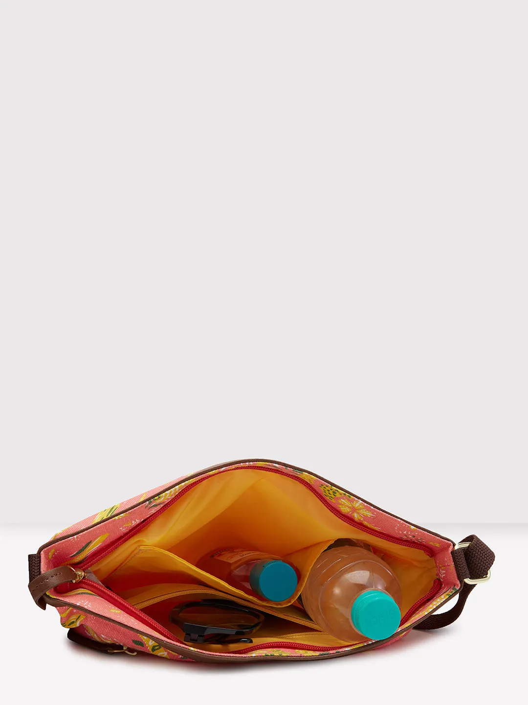 Caprese Hazel Large Coral Sling Bag