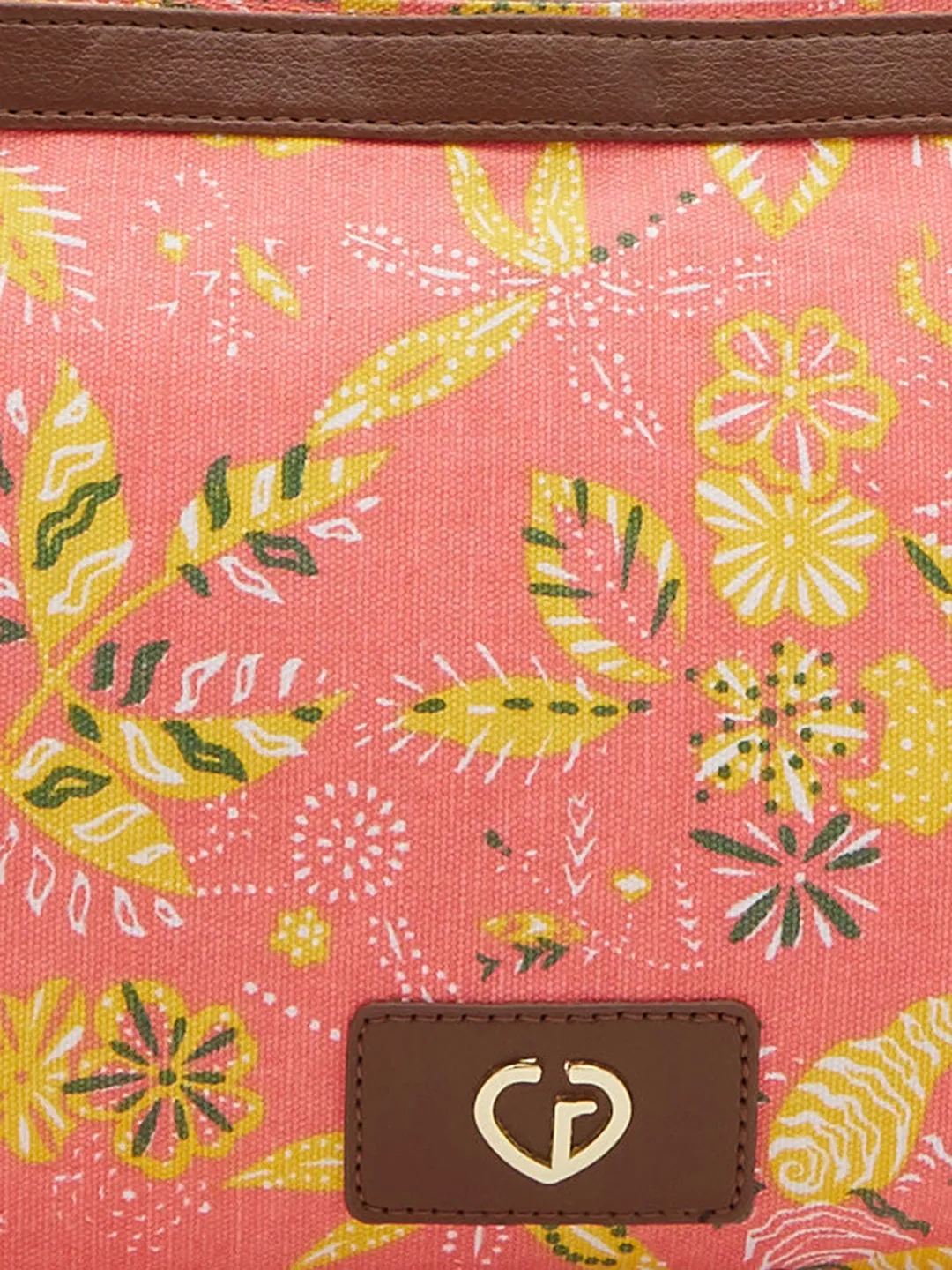 Caprese Hazel Large Coral Sling Bag