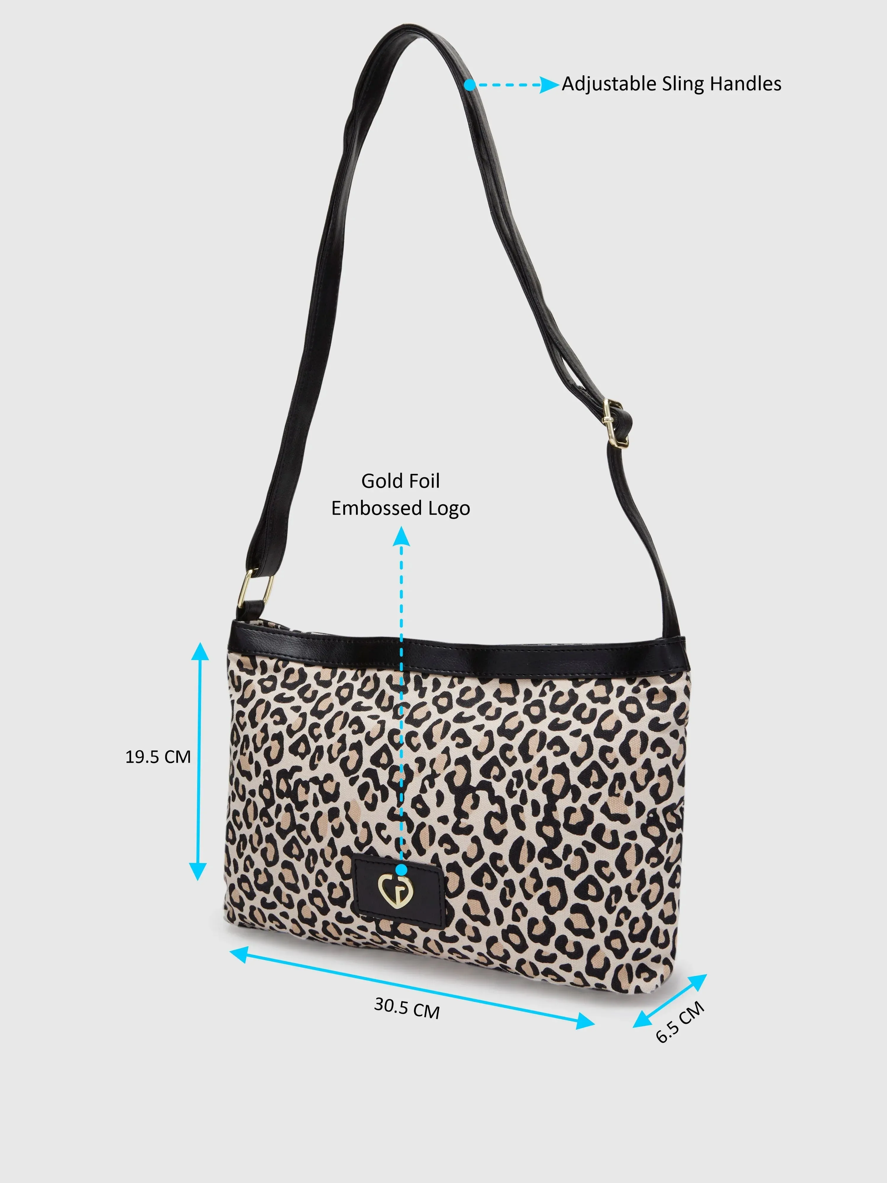 Caprese Karel Large Beige Sling Bag