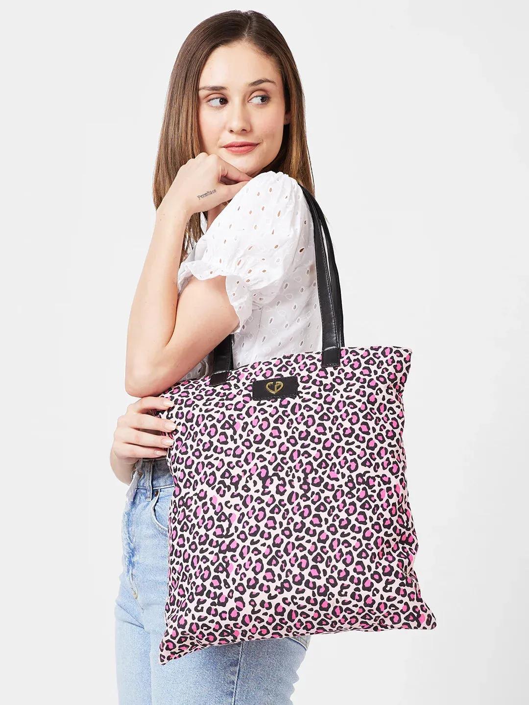 Caprese Karel Medium Fuschia Tote Bag