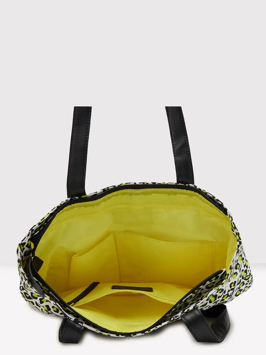 Caprese Karel Medium Lime Green Tote Bag