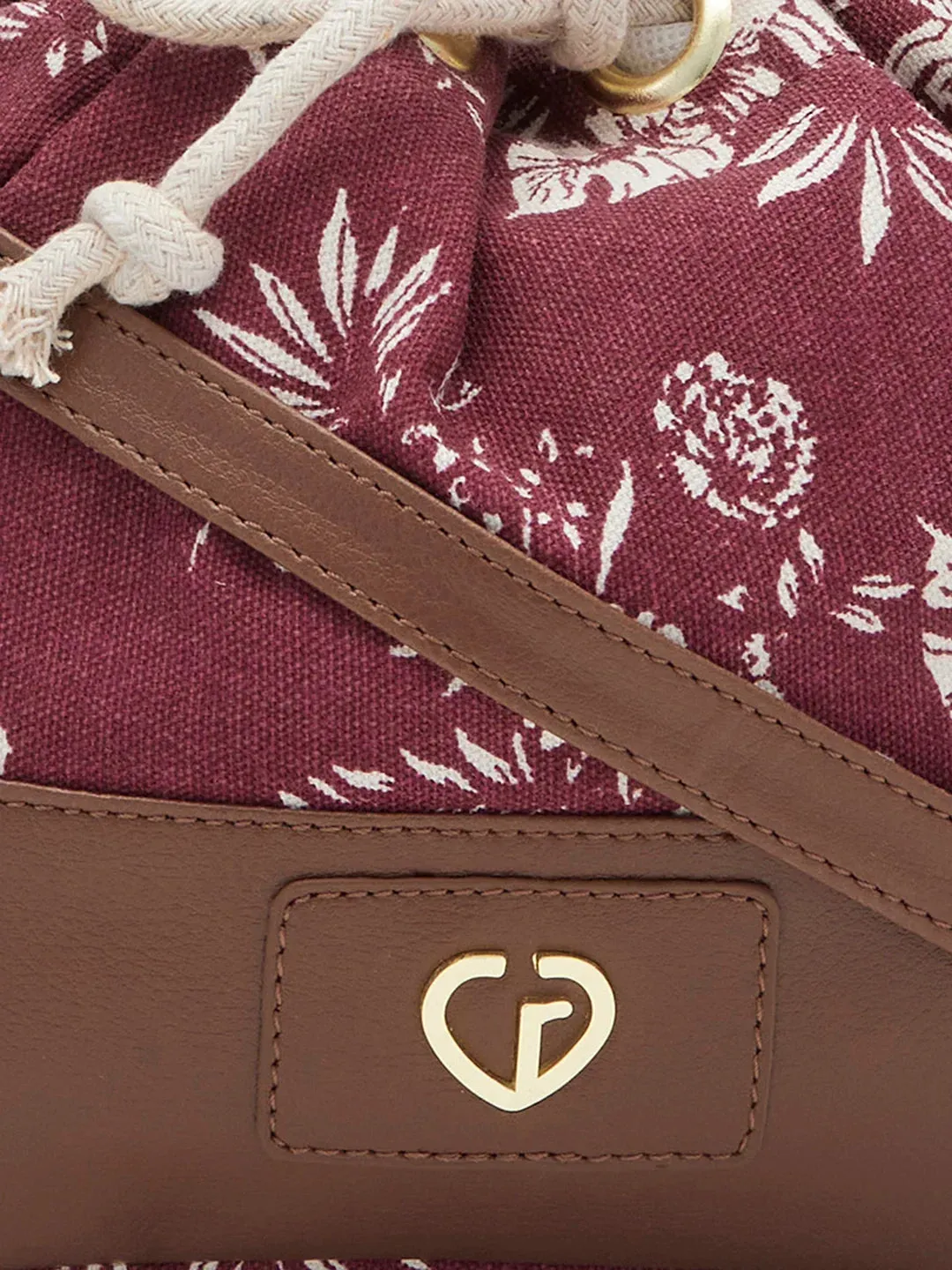 Caprese Kendall Large Maroon Sling Bag
