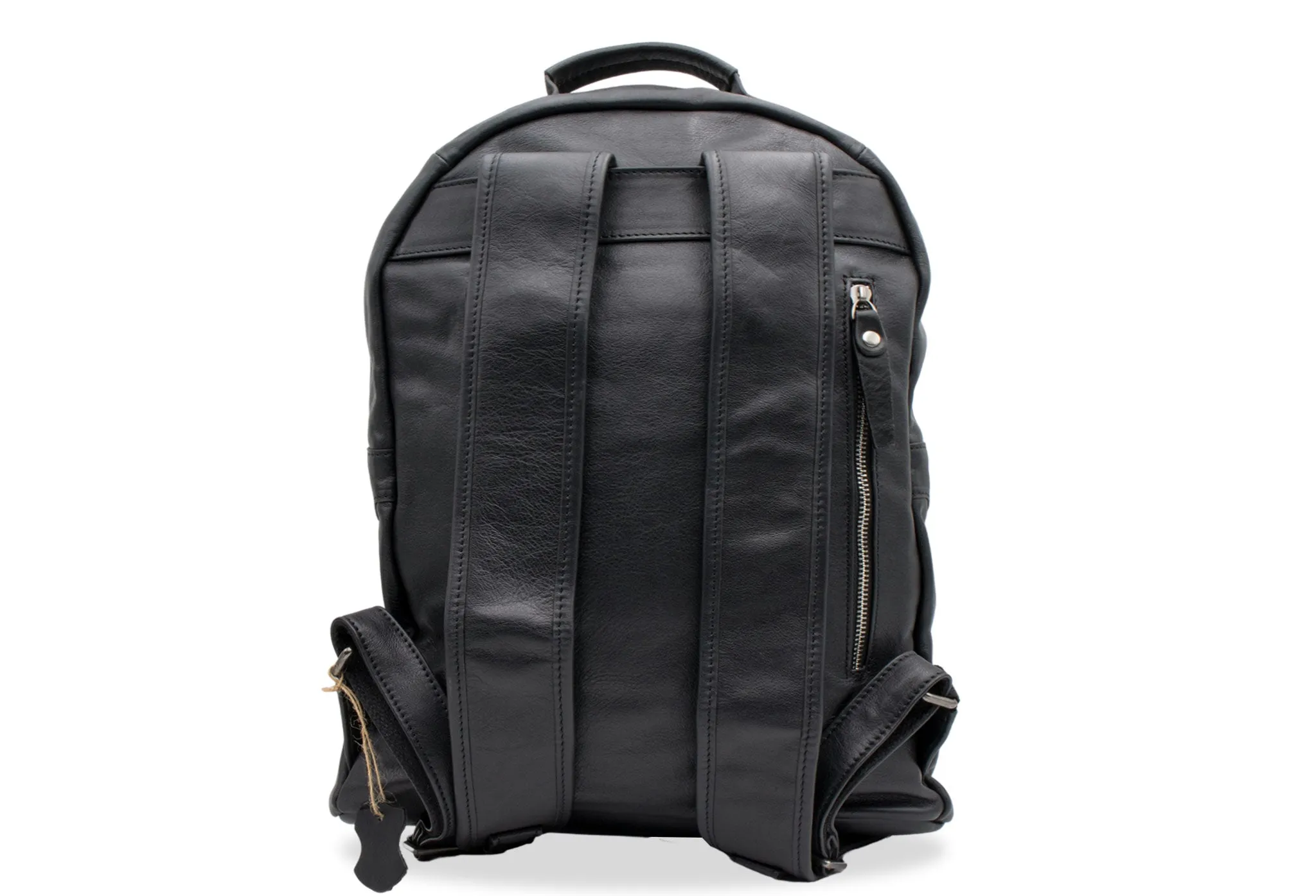 Cartagena Black Leather Backpack
