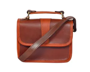 Celtic brown color pure leather sling bag with glorious design for women and girls | Party wear, Art: BG-1155