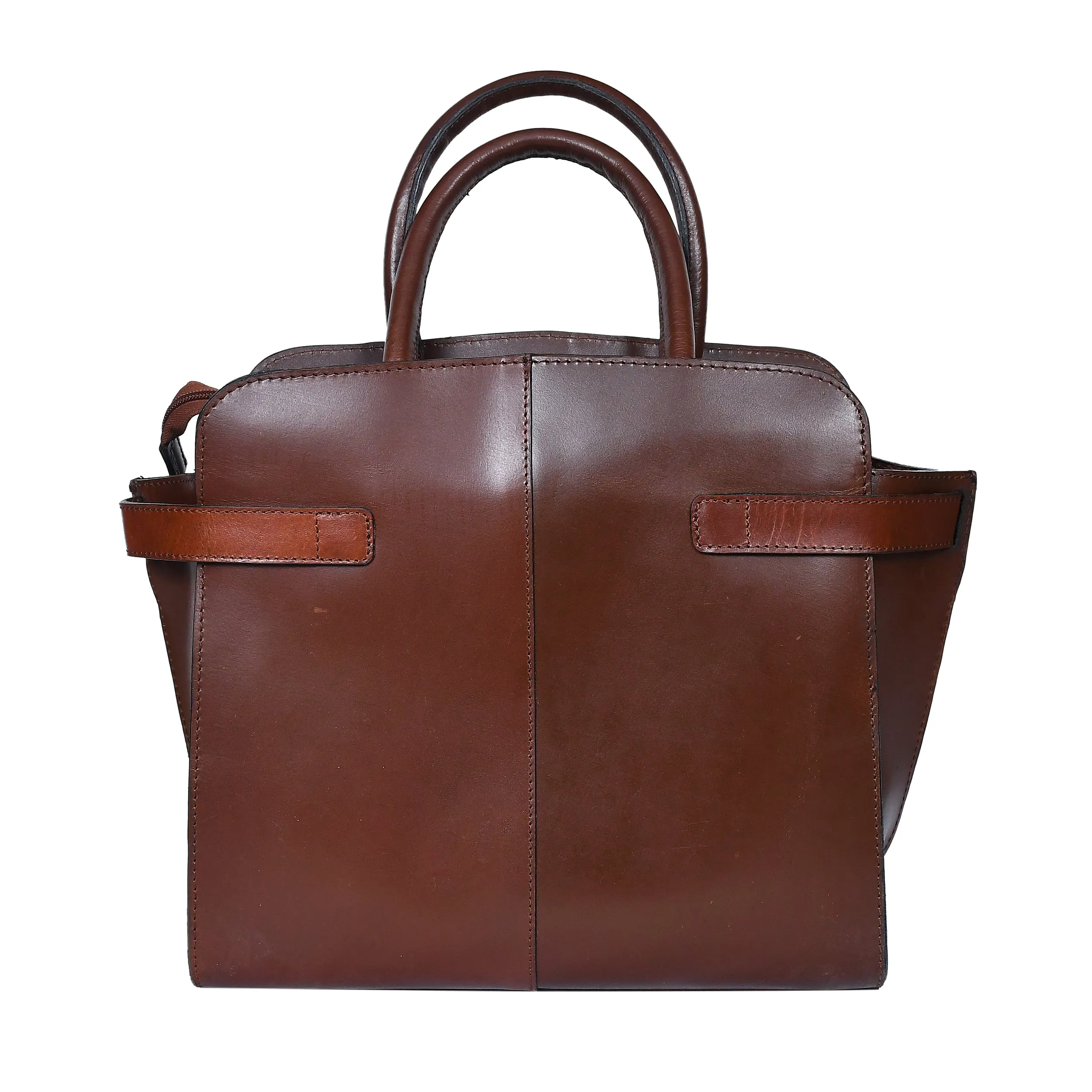 Celtic brown or black color pure leather Shoulder bag for girls and women with glorious design | Party wear.  Art: BG-1555