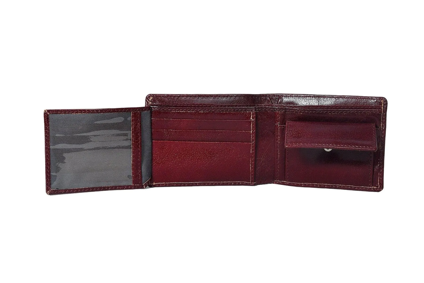 Celtic Dark Brown Color Pure Leather Wallet For Men,  Art:- LA-1387