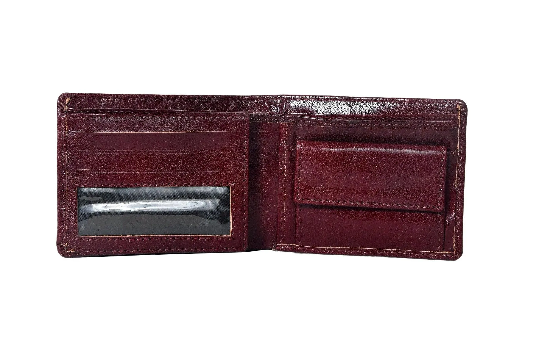 Celtic Dark Brown Color Pure Leather Wallet For Men,  Art:- LA-1387